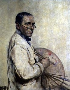 Porträt des Künstlers Sir William Orpen (1878-1931)