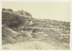 Bethlehem, mit der Geburtskirche von Francis Frith