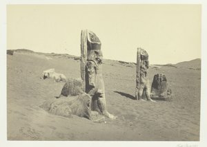 Kolosse und Sphinx bei Wady Saboua, Nubien