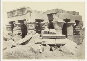 Ansicht des Tempels von Kom Ombo von Francis Frith
