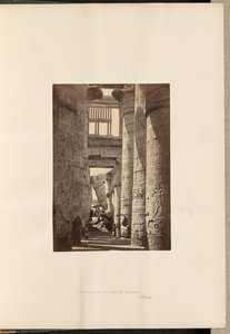 Innenraum der Säulenhalle, Karnak von Francis Frith