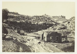 Jerusalem von der Mauer von En-Rogel von Francis Frith