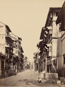 Einheimische Häuser im Fort, Bombay von Francis Frith