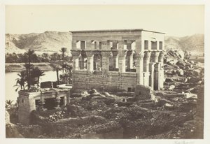 Pharaos Bett, Philä, vom Großen Tempel von Francis Frith