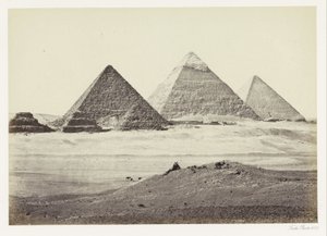 Pyramiden von Gizeh von Francis Frith