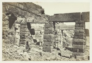 Portikus des Tempels von Cerf Hossayn, Nubien von Francis Frith