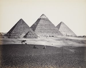 Pyramiden von El-Geezeh (vom Südwesten) von Francis Frith