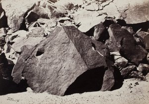Sinaitische Inschriften in Wadee El-Mukattab von Francis Frith