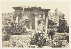 Der runde Tempel, Baalbek von Francis Frith