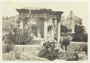 Der runde Tempel, Baalbek, 1857