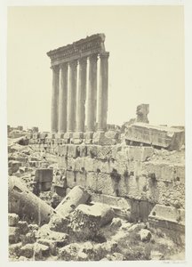 Die großen Säulen von Baalbek, 1857 von Francis Frith