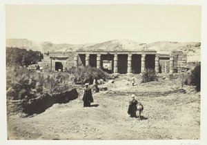 Der Tempel von Goorneh, Theben, 1857 von Francis Frith