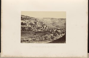 Das Dorf Siloam und das Kidrontal von Francis Frith