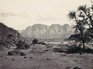 Das beschriebene Tal, Sinai, ca. 1857 von Francis Frith