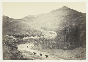 Tal des Königsgrabs, Theben, 1857