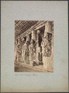 Trichinopoly Pferdehof, 1850er-1870er Jahre von Francis Frith and Co.