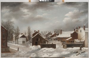 Winterszene in Brooklyn