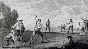 Cricket, nach dem Gemälde von Francis Hayman (1708-1776).