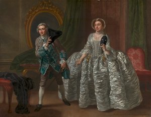 David Garrick und Mrs. Pritchard in Benjamin Hoadleys "The Suspicious Husband"