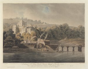 Chepstow Castle am Fluss Wye von Francis Jukes