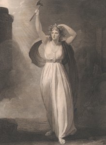 Kassandra im Wahnsinn Shakespeare, Troilus und Cressida, Akt 2, zuerst veröffentlicht 1795, neu aufgelegt 1852 von Francis Legat