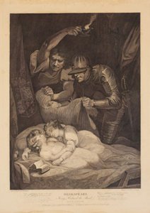 Der Mord an Edward V und seinem jüngeren Bruder, dem Herzog von York. Aus William Shakespeares "Richard III", 4. Akt, 3. Szene