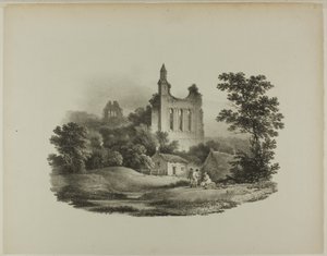 Byland Abbey, Yorkshire von Francis Nicholson