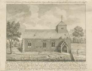 Abschiedskirche: Radierung, undatiert [1740]