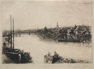 Battersea Reach, 1843 von Francis Seymour Haden
