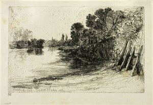 Brentford Fähre von Francis Seymour Haden