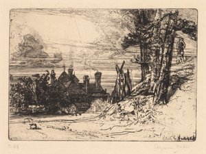 Horsleys Haus in Willesley von Francis Seymour Haden