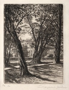 Kensington Gardens (Die kleine Platte) von Francis Seymour Haden
