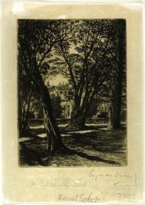 Kensington Gardens, Nr. I (kleine Platte) von Francis Seymour Haden