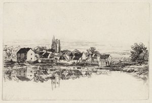 Stadt Kidwelly von Francis Seymour Haden