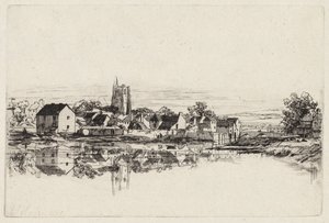 Stadt Kidwelly, 1859 von Francis Seymour Haden