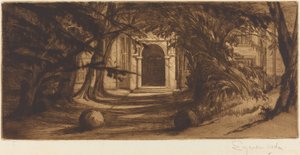 Mytton Hall von Francis Seymour Haden