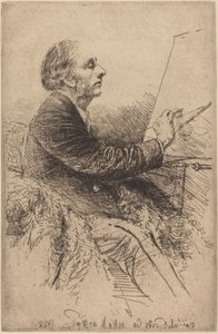 Selbstporträt an der Staffelei von Francis Seymour Haden