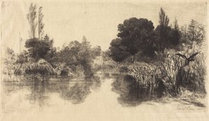 Shere Mill Pond (Die größere Platte) von Francis Seymour Haden