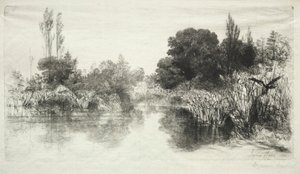 Shere Mill Pond Die größere Platte, 1860