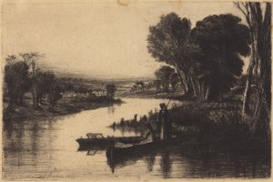 Themsefischer von Francis Seymour Haden