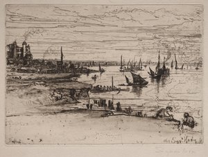 Das Gasthaus, Purfleet, 1869 von Francis Seymour Haden
