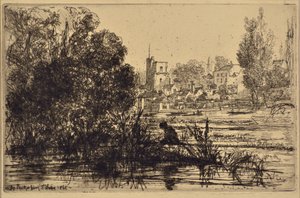 Twickenham Kirche von Francis Seymour Haden
