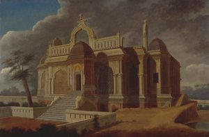 Mausoleum mit Steinelefanten