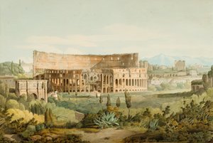 Das Kolosseum von den Caelian-Hügeln, 1799 von Francis Towne