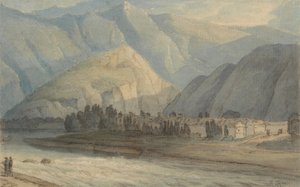 Der Grange am Kopf des Keswick-Sees von Francis Towne