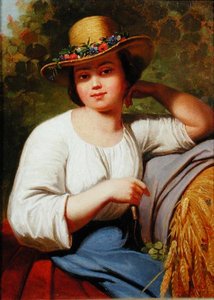 Porträt eines Landmädchens von Francis Wheatley