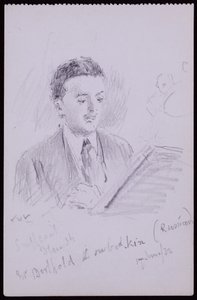 Porträt von Berthold Lubetkin von Francis Wilfred Lawson