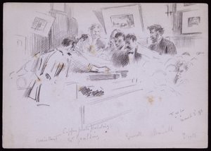 Porträt von F. Demonstration Goulding von Francis Wilfred Lawson
