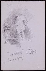 Porträt von George Kruger Gray von Francis Wilfred Lawson