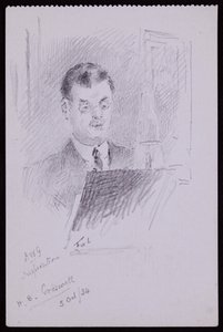 Porträt von HB Cresswell von Francis Wilfred Lawson